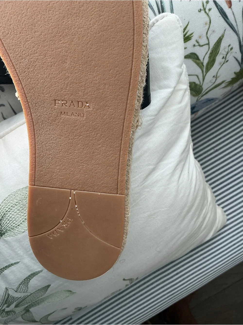 Prada Leather Espadrille with Natural Jute Trim OPEN TO REASONABLE OFFERS - Picture 8 of 10